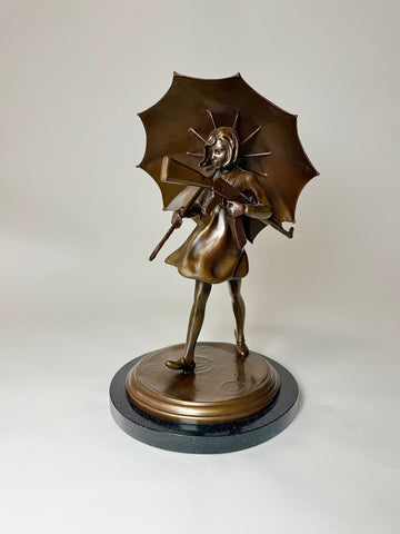 Slinger Assault Girl Sculpture