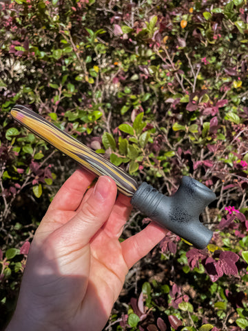 Elks That Run Two Piece Ceremonial Pipe